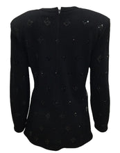 Load image into Gallery viewer, St John Size Medium Black Sweater