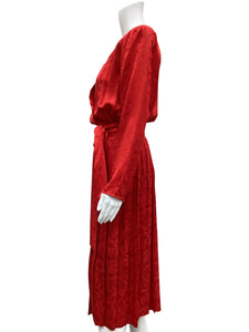 Vintage Argenti Size 8 Red Dress
