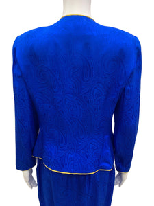 Adrianna Papell Size Medium Blue & Gold 2 piece