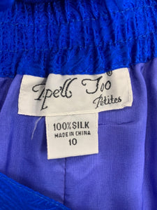 Adrianna Papell Size Medium Blue & Gold 2 piece