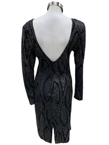 Vintage Black & Silver Dress