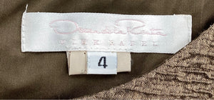 Oscar de la Renta Size 4 Brown 2 piece