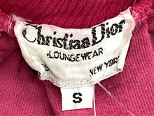 Load image into Gallery viewer, Christian Dior Size Small Hot Pink Velour Robe