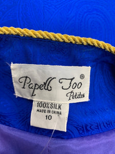 Adrianna Papell Size Medium Blue & Gold 2 piece