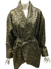 Load image into Gallery viewer, Lillie Rubin Size Large Gold &amp; black Coat