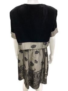 Patra Size X-Large Black & Grey Dress