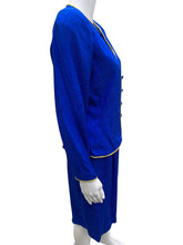 Load image into Gallery viewer, Adrianna Papell Size Medium Blue &amp; Gold 2 piece