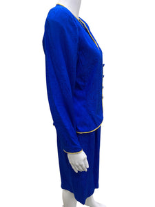 Adrianna Papell Size Medium Blue & Gold 2 piece